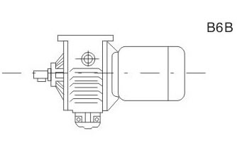MB無級變速機B6B安裝形式