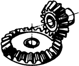 齒輪基本術語錐齒輪、準雙曲面齒輪及其齒輪副