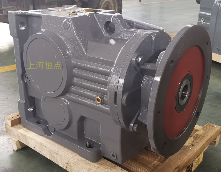 K97減速機，輸入配電機法蘭端蓋，右輸出單軸，實物圖如下