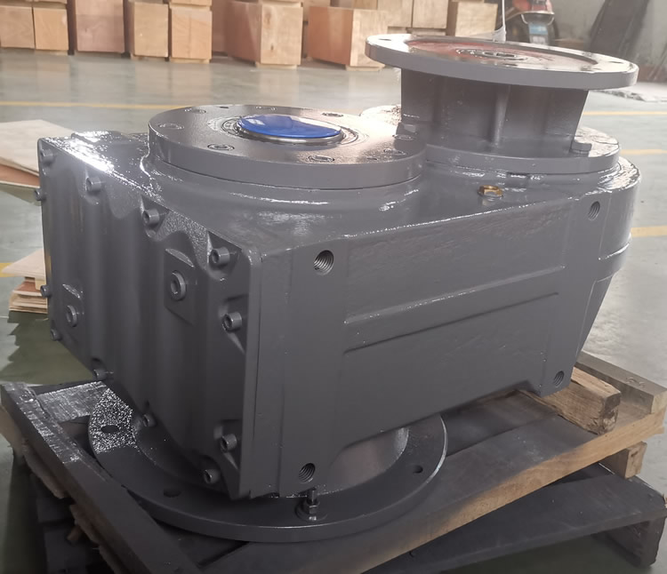 FAF107減速機 輸入配電機圓法蘭端蓋 輸出通孔+法蘭 -上海恒點